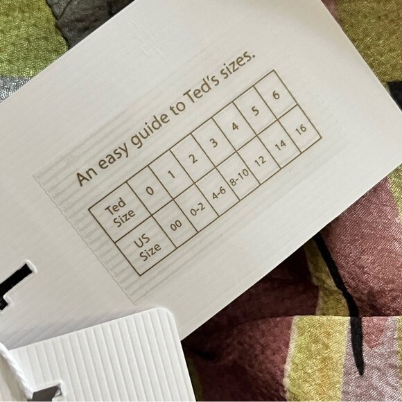 Ted Baker Warrenn Abstract Midi Dress Dusty Pink Size 6 US - Picture 14 of 15